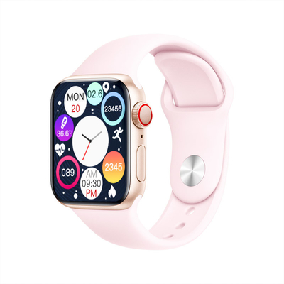 La chiamata ed il testo rosa dello Smart Watch di Bluetooth del nero 64MB collegano a 1,9 pollici