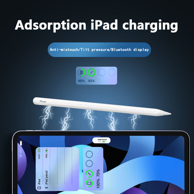 secondo stilo Pen With Apple Pencil Tips capacitivo attivo 140mAh della generazione