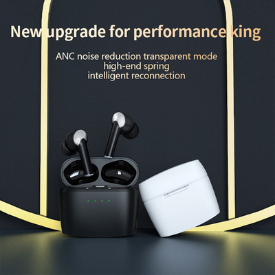Rumore attivo di IPhone Android che annulla le cuffie Earbuds senza fili nero IPX5