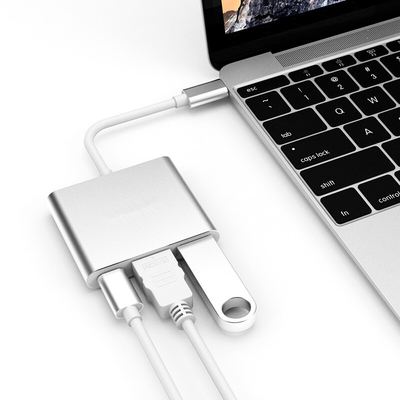 Tipo-c estensione del Usb di Displayport della stazione di aggancio del computer portatile di 3in1 per 4 monitor